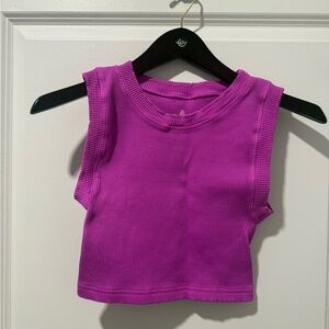 FP Movement Ribbed Cropped Tank - Magenta